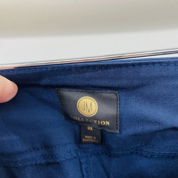 JM Collection Womens Plus Size 0X Tummy Control Pull-On Capri Pants in Blue $49 - Picture 8 of 9